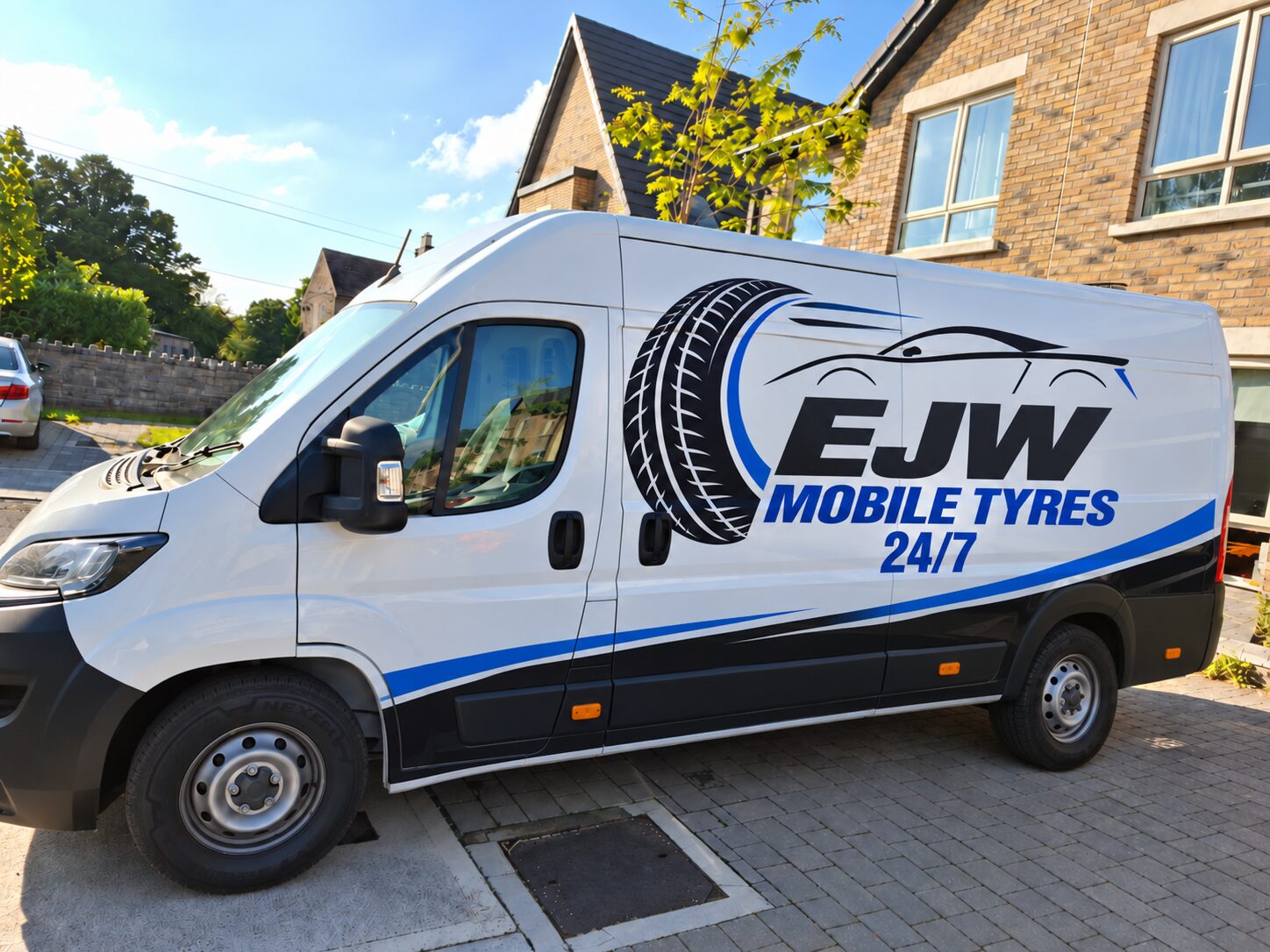 EJW Mobile Tyres branded service van
